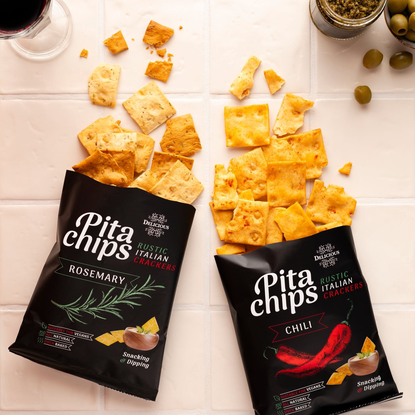 Delicious Pita Chips Chili