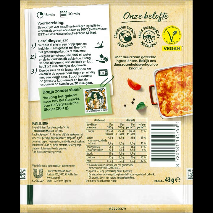 Knorr Mélange pour Lasagne