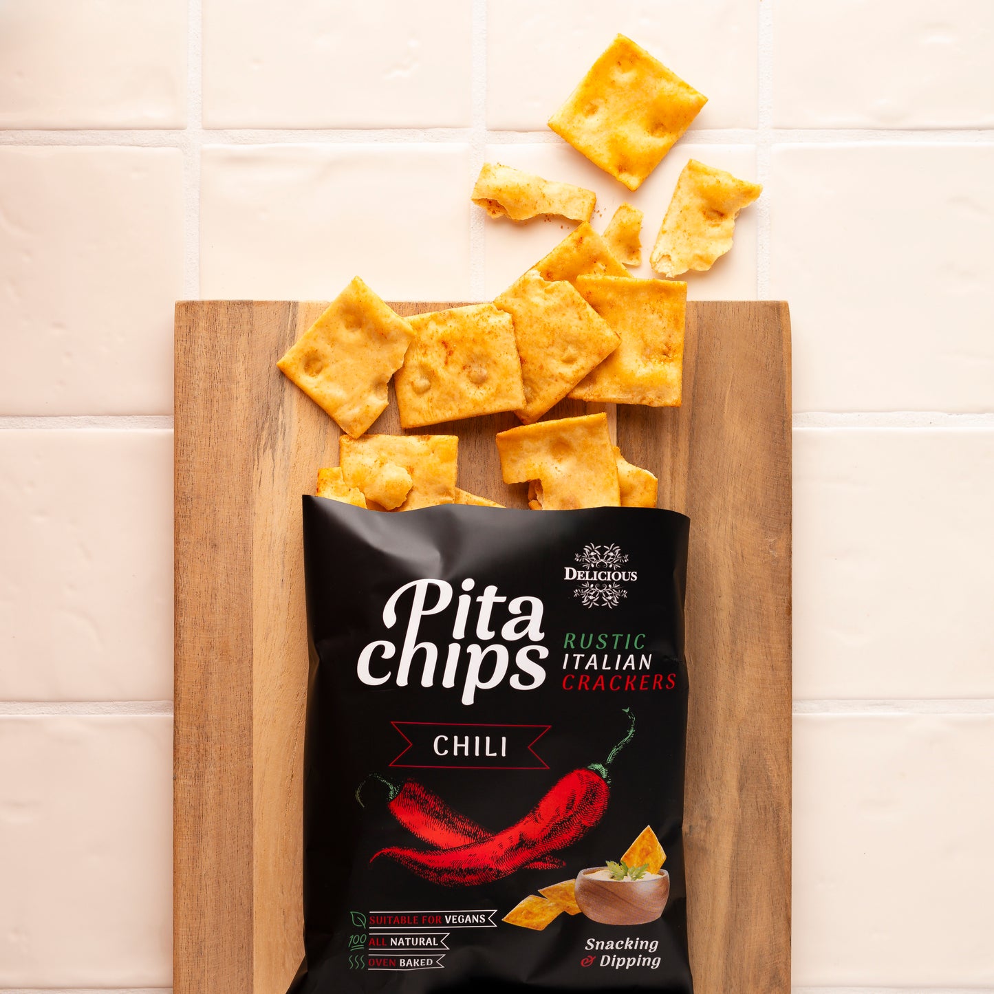 Delicious Pita Chips Chili